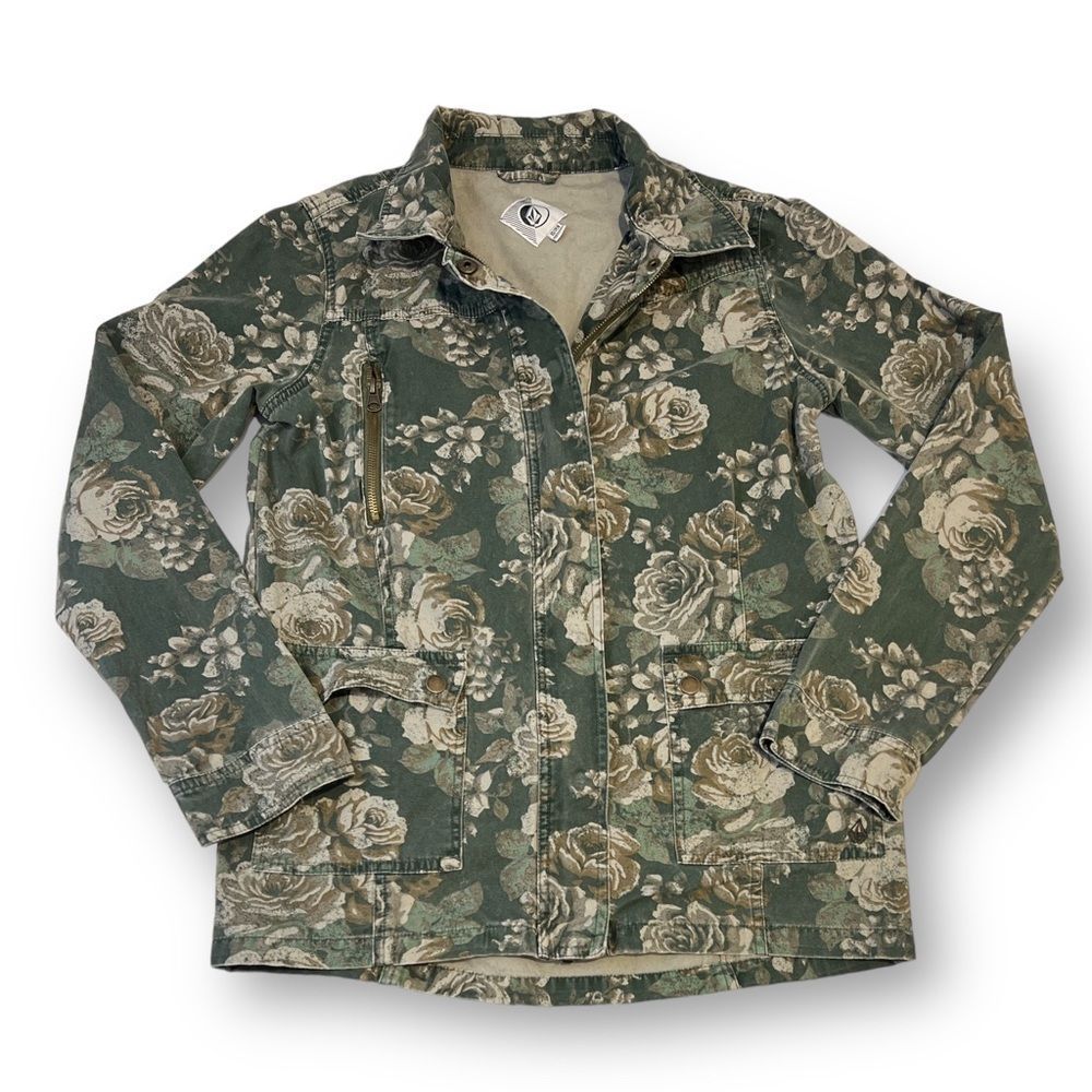 Volcom Floral Jacket Size Extra Small - Picture 2 of 7